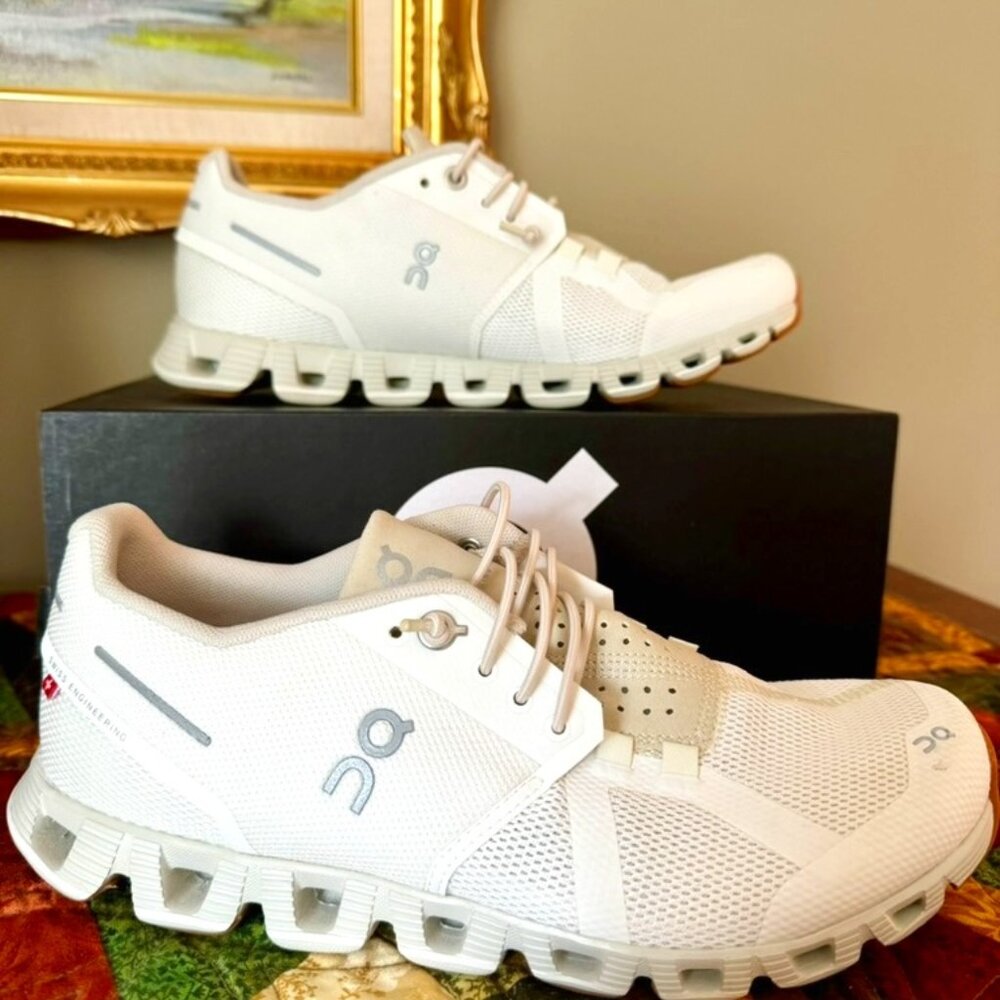 Women's Cloud White Sand Running Sneaker US 7